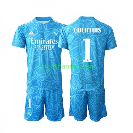 Barn Fotballdrakter Keeper Real Madrid Courtois 1 Hjemme 2022-23 Kortermet